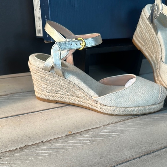 Cole Haan Women's Cream‎ Espadrille Wedges - Picture 2 of 8